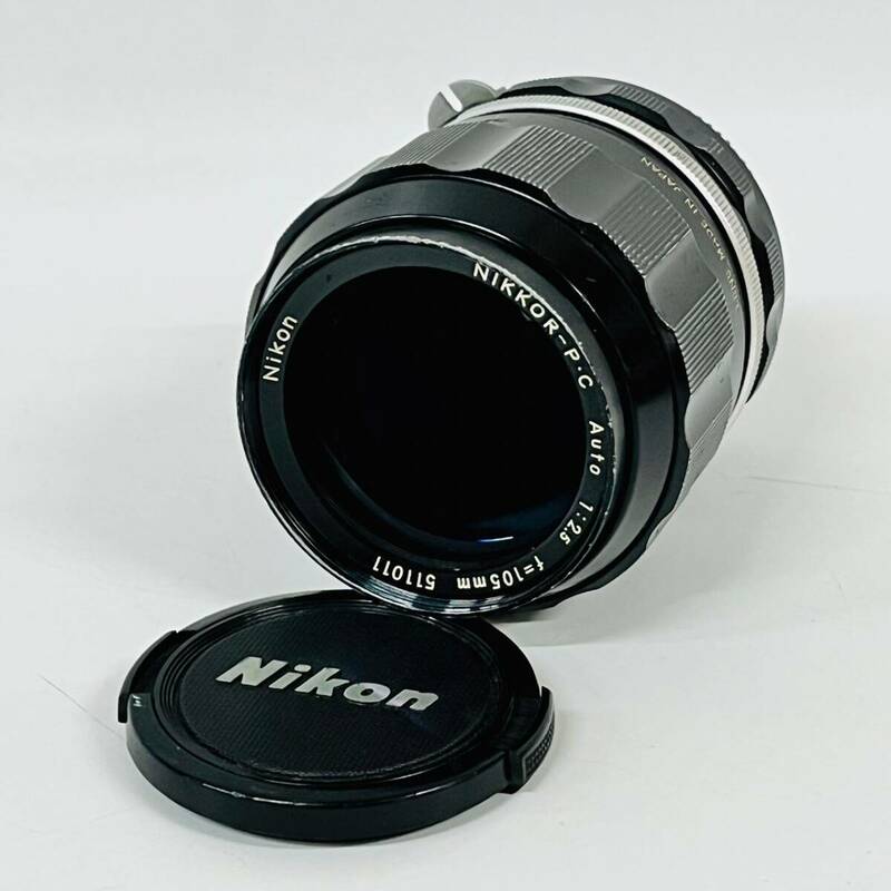 1円~【動作未確認】ニコン Nikon NIKKOR-P・C Auto 1:2.5 f=105mm 一眼カメラ用 単焦点レンズ 望遠レンズ J130198