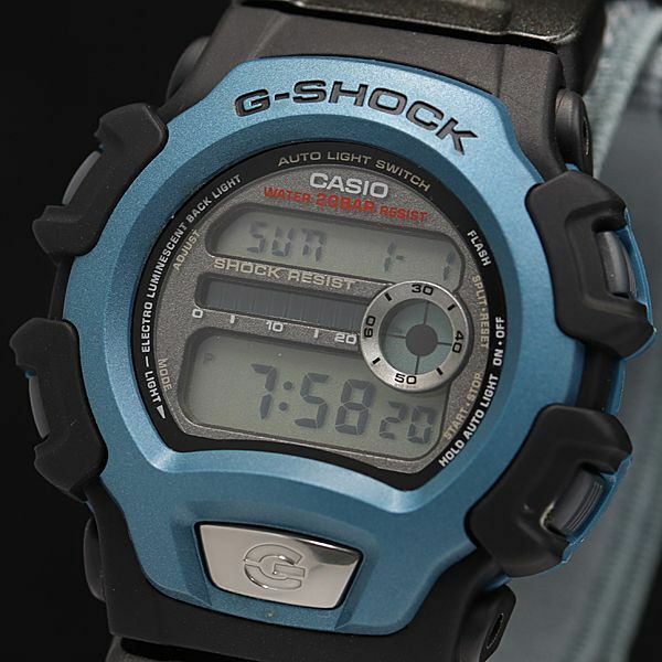 1円 保付き 稼働 カシオ Gショック QZ デジタル文字盤DW-004 X-TREME ブルー メンズ腕時計 KMR 6696000 4JWY