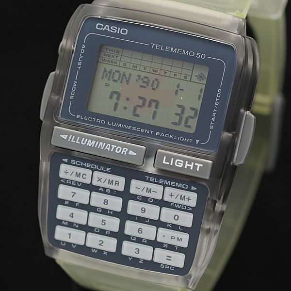 1円 保付き 稼働 カシオ テレメモ50 QZ デジタル文字盤 DBC-83 ディズニー メンズ腕時計 KMR 6696000 4JWY