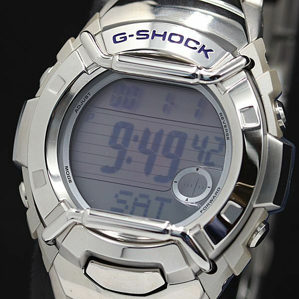 1円 保付き カシオ Gショック QZ デジタル文字盤 GL-180D シルバーカラー メンズ腕時計 KMR 6696000 4JWY