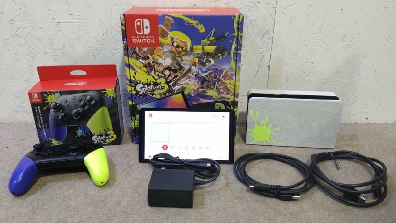 任天堂/Nintendo Switch 有機ELモデル スプラトゥーン3 エディション HEG-S-KCAAA + 同仕様 Proコントローラー HAC-A-FSSKT セット