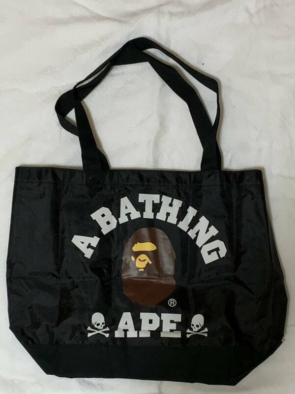 ★新品・未使用★A BATHING APE×MASTERMIND JAPAN トートバッグ／アベイシングエイプ×マスターマインド コラボ 非売品