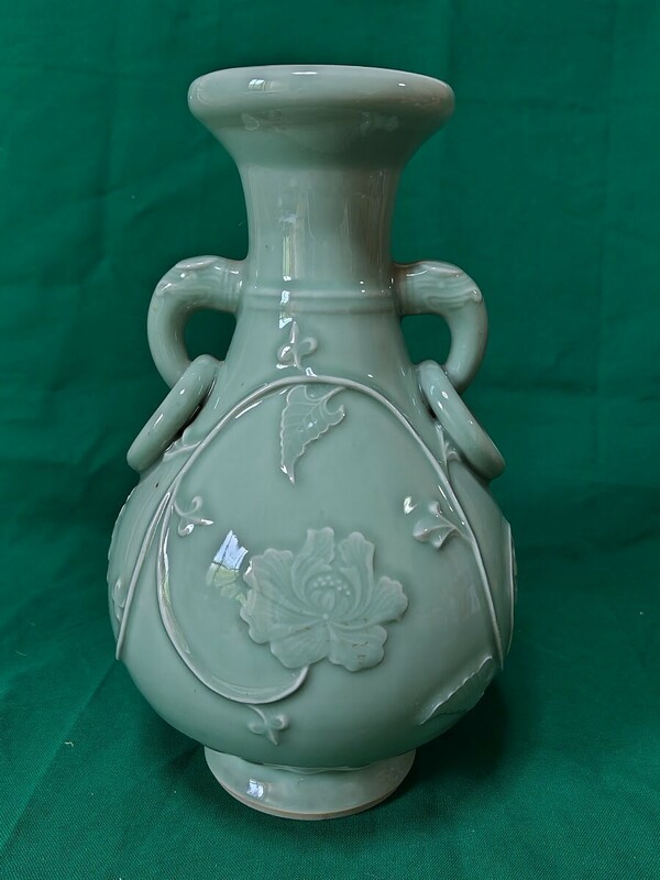 花瓶 青磁 中国 古美術