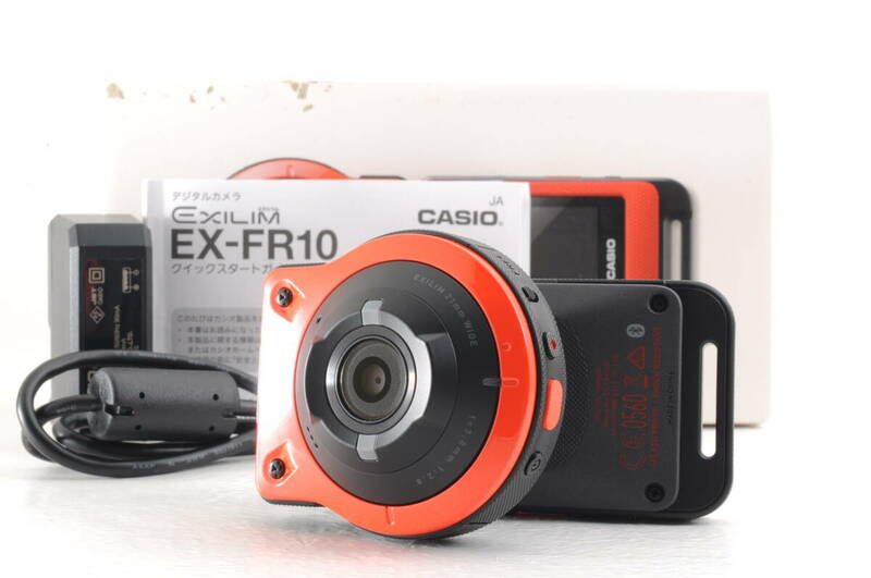 動作品 カシオ CASIO EXILIM EX-FR10 エクシリム コンパクトデジタルカメラ 箱 取説 充電ケーブル付 管GG3231