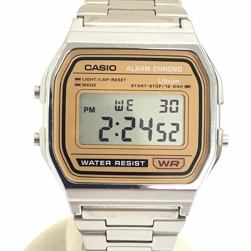 中古品 CASIO カシオ Collection STANDARD A158WE 海外モデル デジタル文字盤 クオーツ 腕時計 質屋出品
