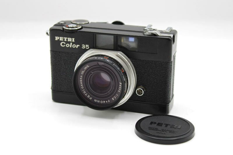 【動作未確認】PETRIペトリ「PETRI Color35 BLACK ペトリカラー35ブラック」箱・説明書付 レンジファインダーカメラ②