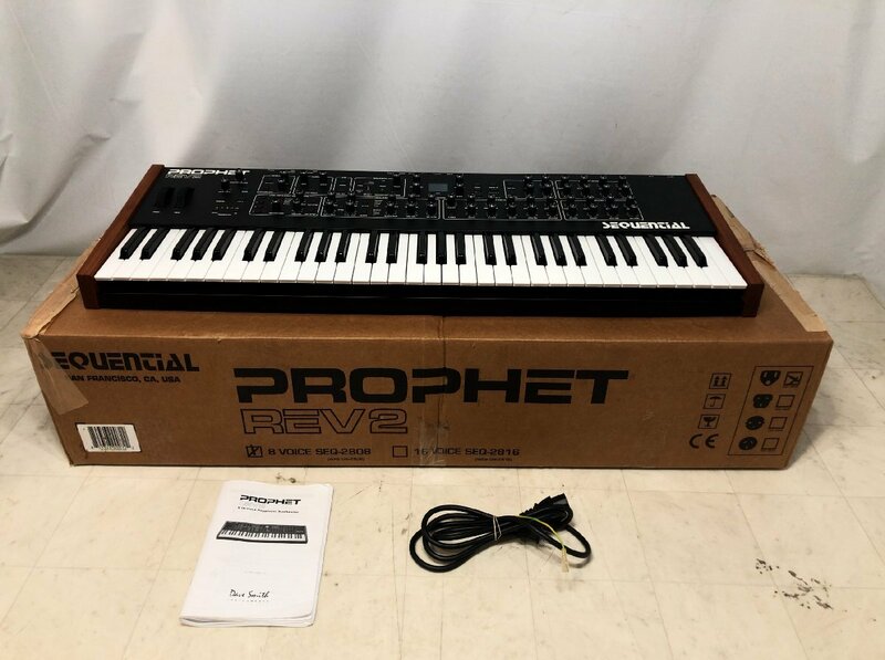 SEQUENTIAL Prophet Rev2 アナログシンセサイザー 取説付属●F044F001