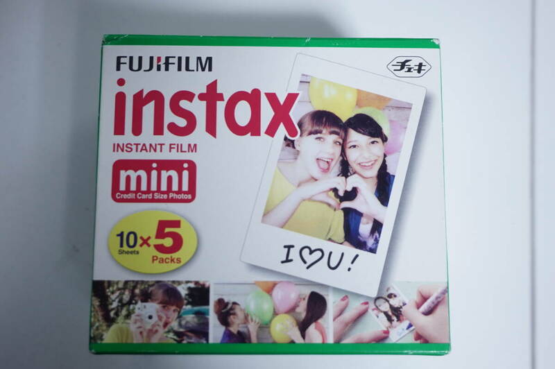 未開封　チェキ　フィルム　５パック（50枚）　期限切れ　instax mini 　フジフィルム　FUJI　