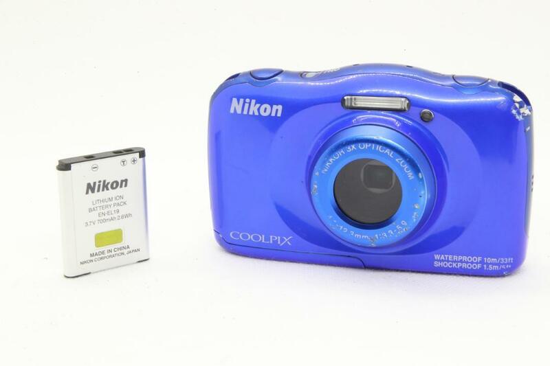 【D2111】Nikon COOLPIX S33 ニコン クールピクス ブルー
