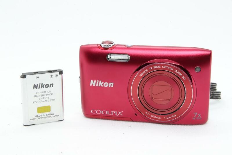 【D2122】 Nikon COOLPIX S3400 ニコン クールピクス レッド