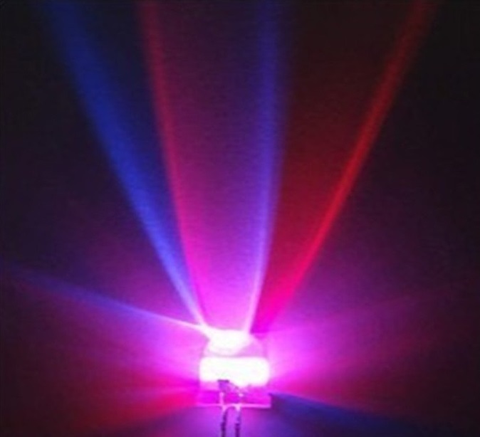 高輝度LED ストローハット 5mm 5Φ 100本 RGB レインボー 電子工作 自作 DIY 電気回路 自動車 デコレーション