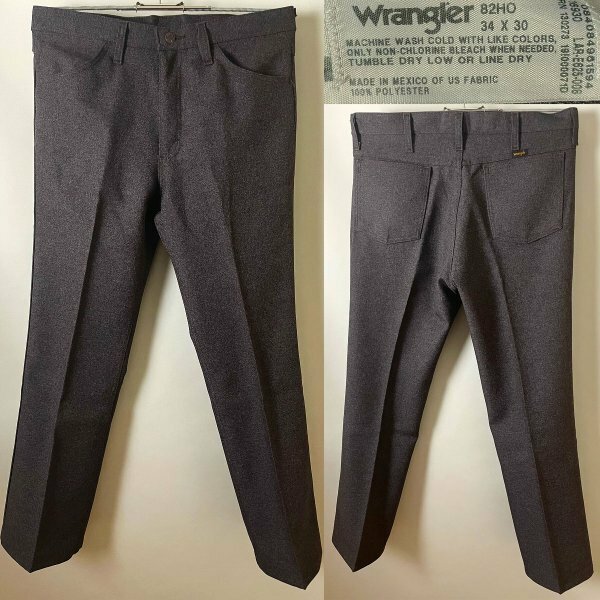 ★【激安 定価8,690円 メキシコ製】レア！ WRANGLER 82HO ラングラー スタプレパンツ（ランチャーパンツ）ブーツカット Ｗ34 L30 ブラウン