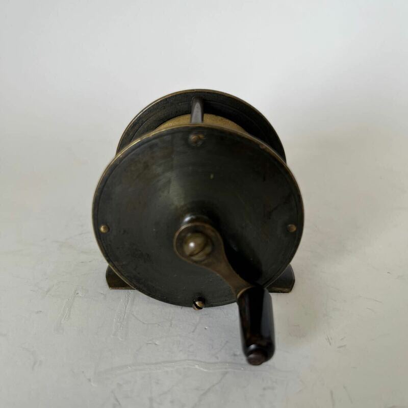 Vintage Small Brass Fly Fishing Reel England 