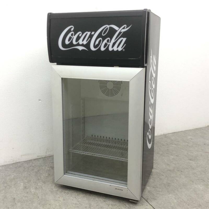 □ Haier ハイアール コカ・コーラ 冷蔵ショーケース 冷蔵庫 ショーケース LEDライト 100V JR-CC25A 2013年製 動作確認済み □24052603