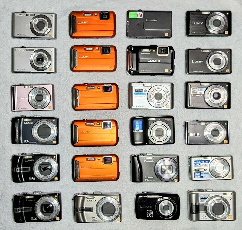 デジタルカメラ 24台まとめ売り デジカメ コンデジ 現状未確認中古品 Panasonic LUMIX