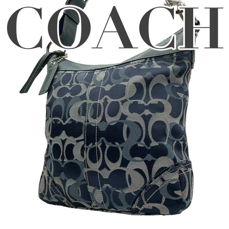 COACH コーチ　e6 ショルダーバッグ　f14197 キャンバス　斜め掛け