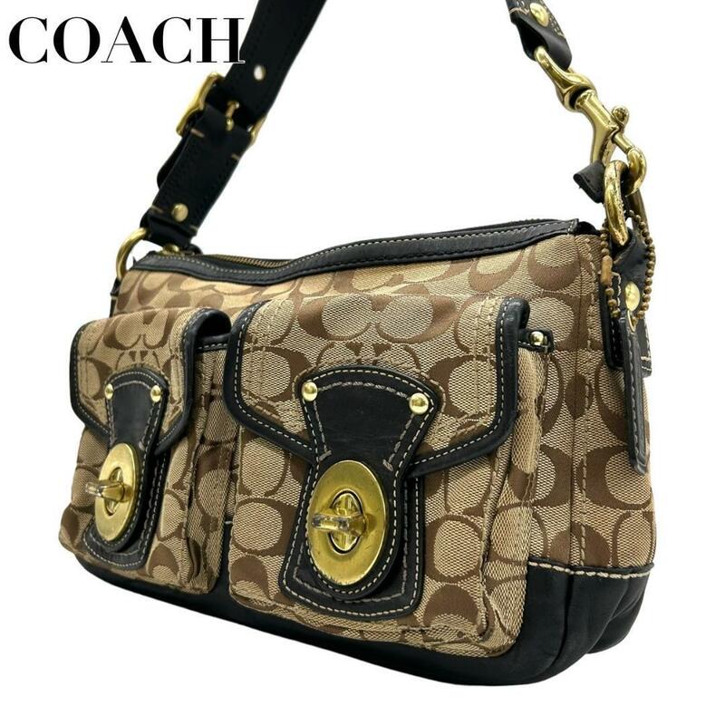 COACH コーチ　s16 肩掛け　f12869 ショルダー　ハンドバッグ 茶