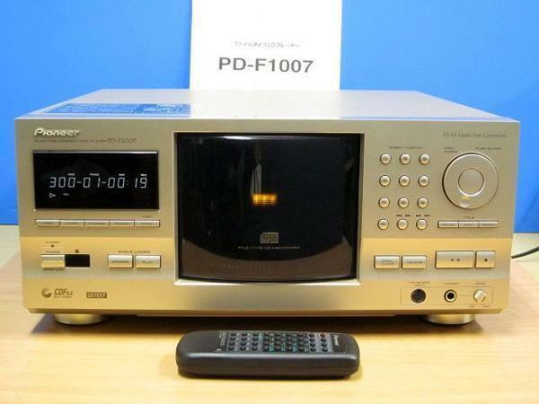 Pioneer★良品 メンテ済 動作良好★大量収納 301枚CDチェンジャー ★リモコン&取説付★PD-F1007