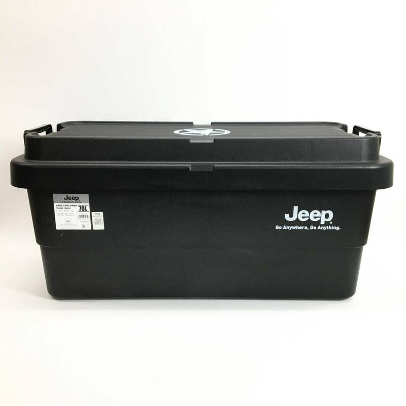 Jeep/ジープ 70L トランクカーゴ コンテナ HARD CONTAINER TRUNK CARGO ブラック 黒 キャンプ アウトドア 収納ボックス 24e菊RH①