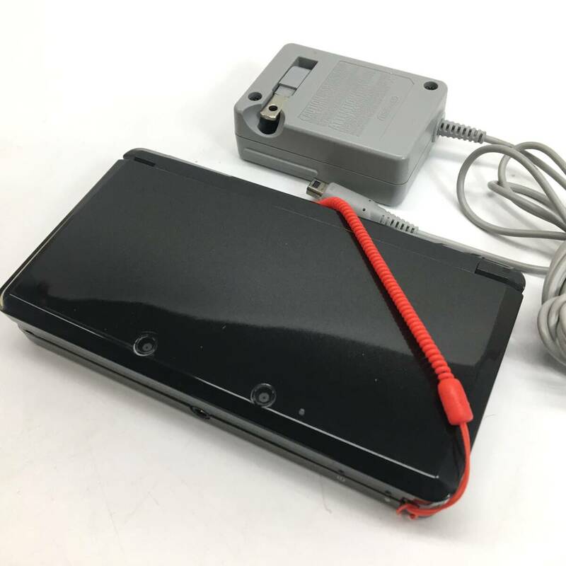 Nintendo/ニンテンドー 3DS 本体 CTR-S-JPN-C0 ブラック/黒 初期化済 電源コード付き 動作確認済 24e菊MZ