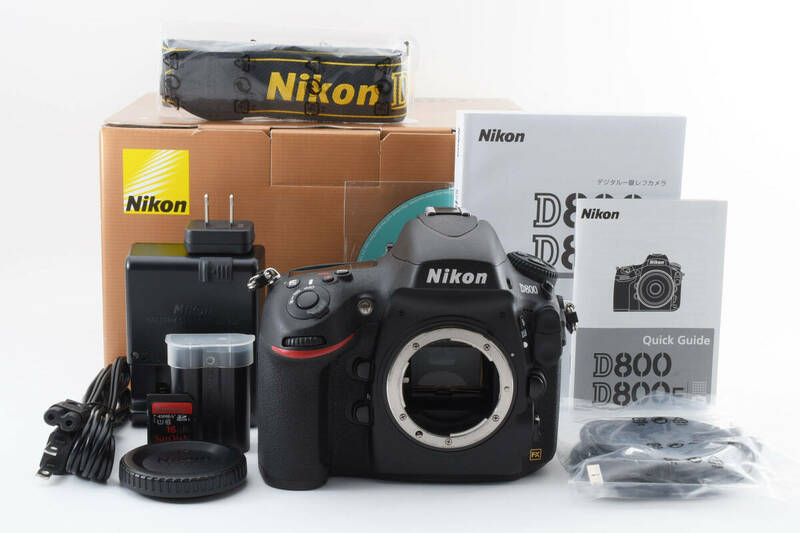 ■ 極少ショット数269枚・ほぼ新品 ■ ニコン Nikon D800 ボディ 《 元箱付き 》　A56S609S430DY C536