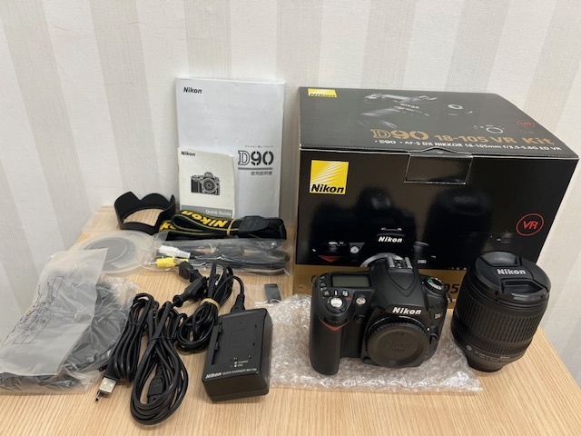 長「15924」Nikon D90 18-105 VR Kit AF-S DX NIKKOR 18-105mm f/3.5-5.6G ED VR ニコン デジタル一眼レフカメラ 簡易動作確認済み