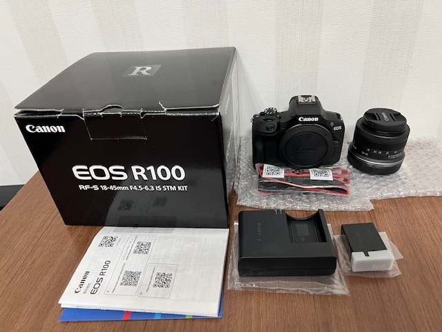 大G「20491」Canon キヤノン EOS R100 RF-S 18-45 IS STM レンズキット デジタル一眼カメラ