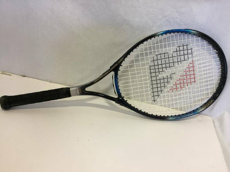 ◎ テニスラケット ブリヂストン HIGH PERULSION DB02 スポーツ フレームサイド/シャフト色剥げあり グリップ部分劣化による色落ちあり 