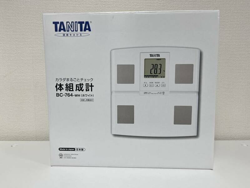 ◆未使用品◆ #1122 タニタ Tanita 体組成計 体重計 体脂肪計 BC764WH ホワイト