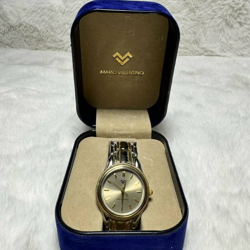 1円 MARIO VALENTINO 腕時計 MV-730 箱付 ヴァレンチノ