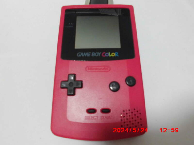 美品中古 ゲームボーイカラー　レッド　 GAMEBOY COLOR　シリアル：C17661003 　送料520円