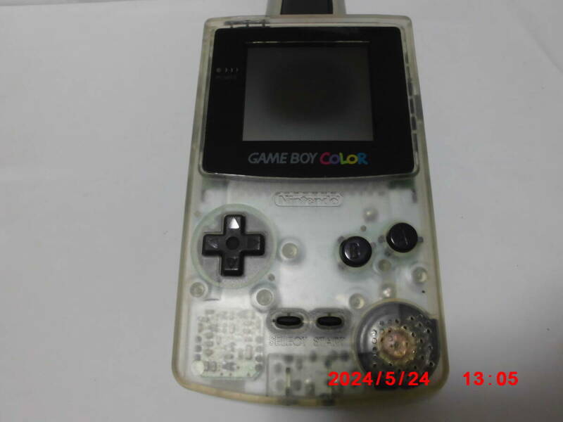 美品中古 ゲームボーイカラー　クリア　 GAMEBOY COLOR　シリアル： C13784772　送料520円