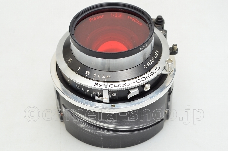 GRAFLEX Carl Zeiss Planar 2.8/80mm w/R2 filter,cap