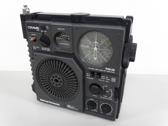 ジャンク National Panasonic ナショナル パナソニック COUGAR クーガー RF-877 3バンド ラジオ 昭和レトロ 当時物