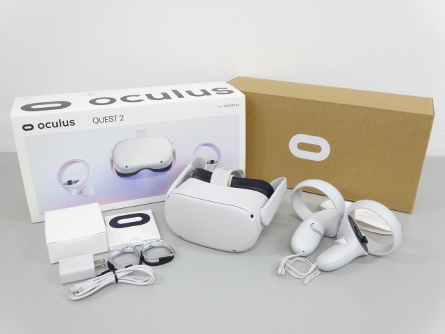 美品 動作確認済み 初期化済み Oculus Quest 2 64GB オキュラス クエスト ワイヤレス ヘッドマウントディスプレイ VR ヘッドセット
