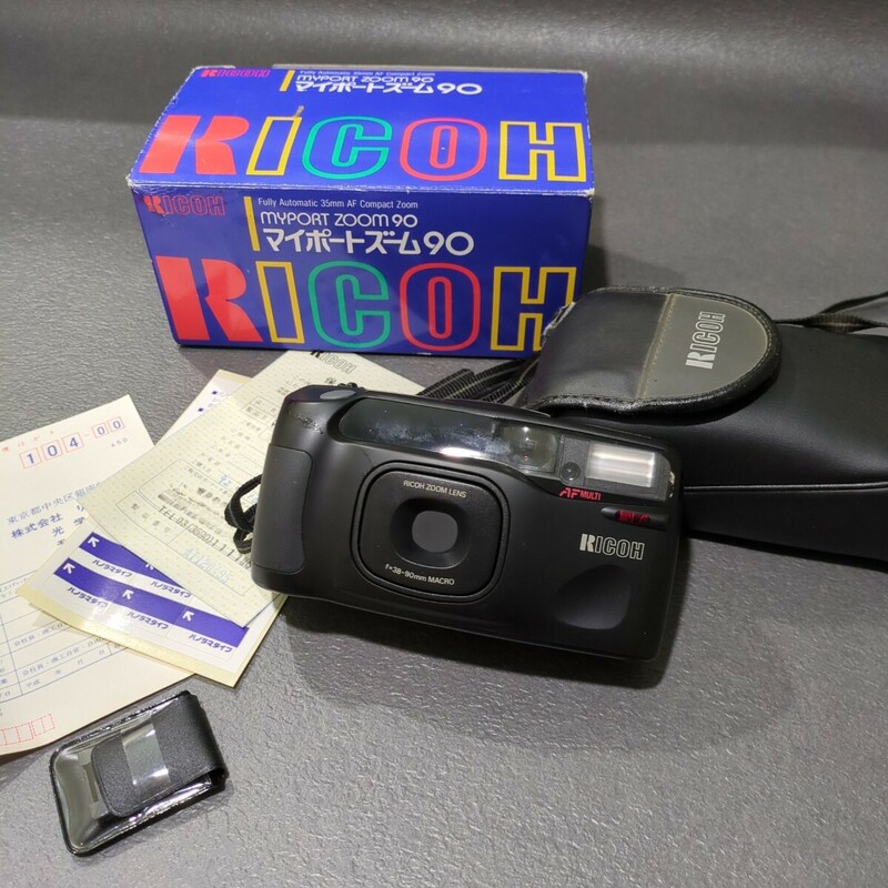 RICOH リコー マイポートズーム90 フィルムカメラ コンパクトカメラ コンパクトフィルムカメラ　箱付き　ジャンク myport zoom 90