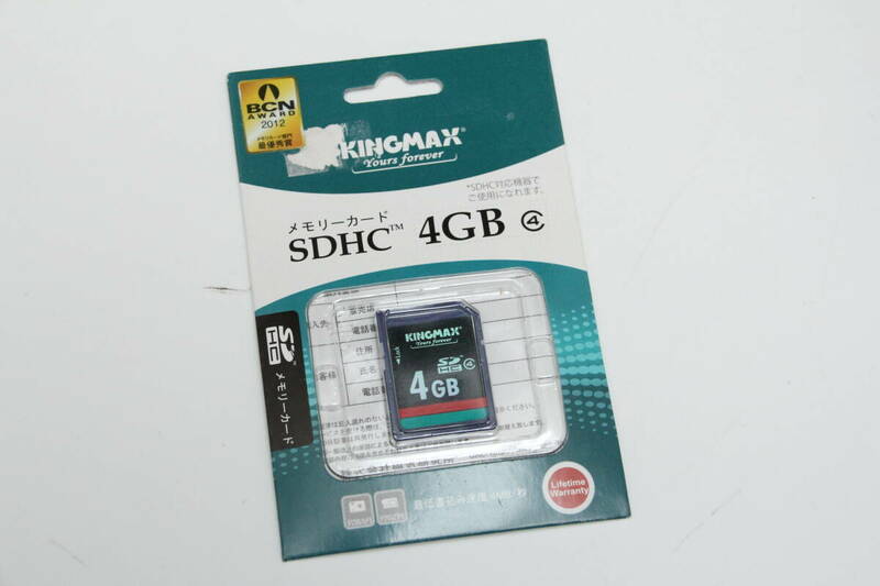 4GB SDHCカード　KINGMAX ●未開封品