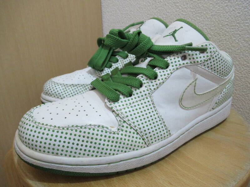 ★NIKE　AIR　JORDAN 1　ナイキ　エアー　ジョーダン 1　LOW　338145-131　ホワイト/グリーン　27.0ｃｍ★