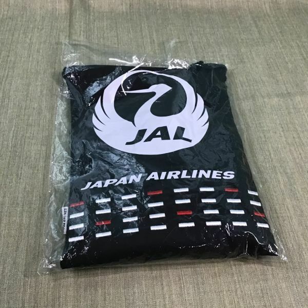 【未開封】JAL 日本航空 アメニティ 巾着袋 未開封 縦幅約23㎝ ｘ 横幅約18㎝