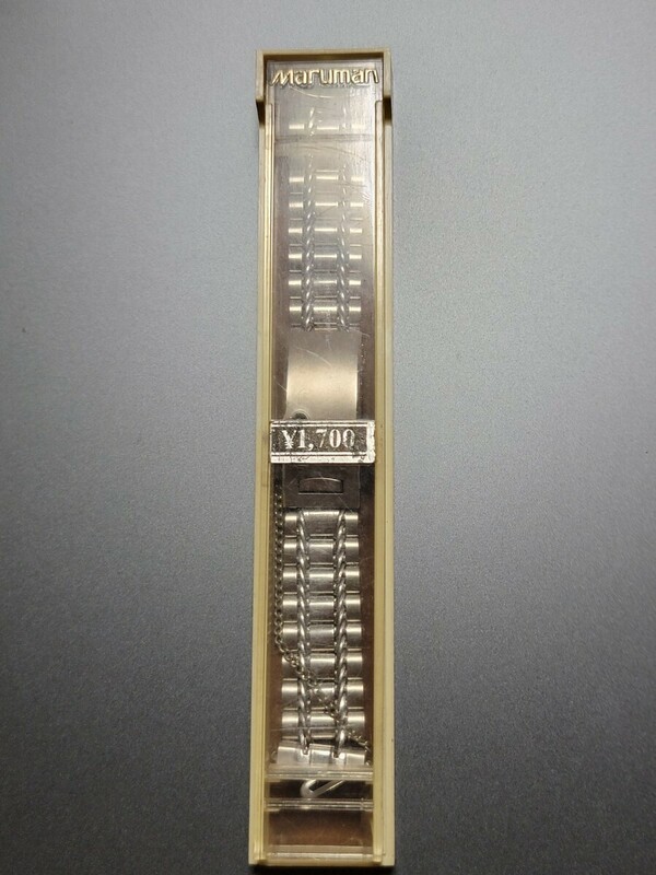 アンティーク　腕時計　ベルト　バンド　金属ベルト　ステンレス　19mm Maruman