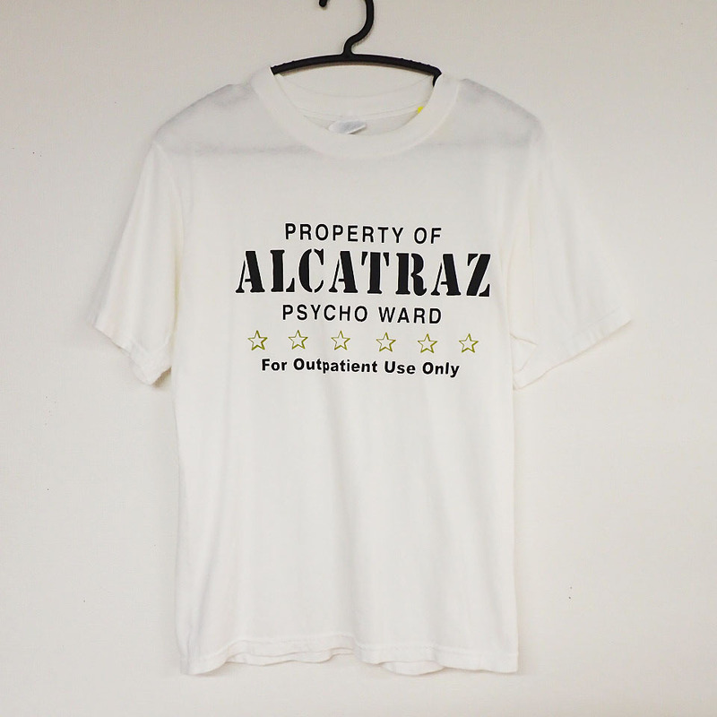 SY-030【Tシャツ】anvil/アンビル★ALCATRAZ/アルカトラズ★SIZE:S★ホワイト★ノベルティ★スーベニア★USA アメリカ古着★ビンテージ★