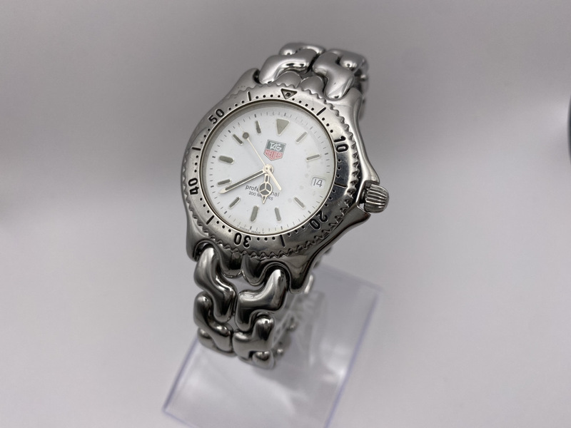 TAG Heuer タグホイヤー S90.806 セル プロフェッショナル200M 白文字盤 デイト メンズ腕時計 クオーツ #Re11329