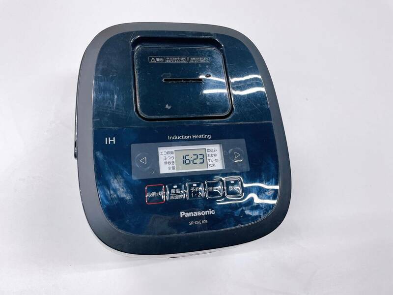 SR-CFE109 ブラック パナソニック Panasonic IHジャー炊飯器 (5.5合炊き)　2019年製 通電確認済み ボタン動作不良 （ス091）