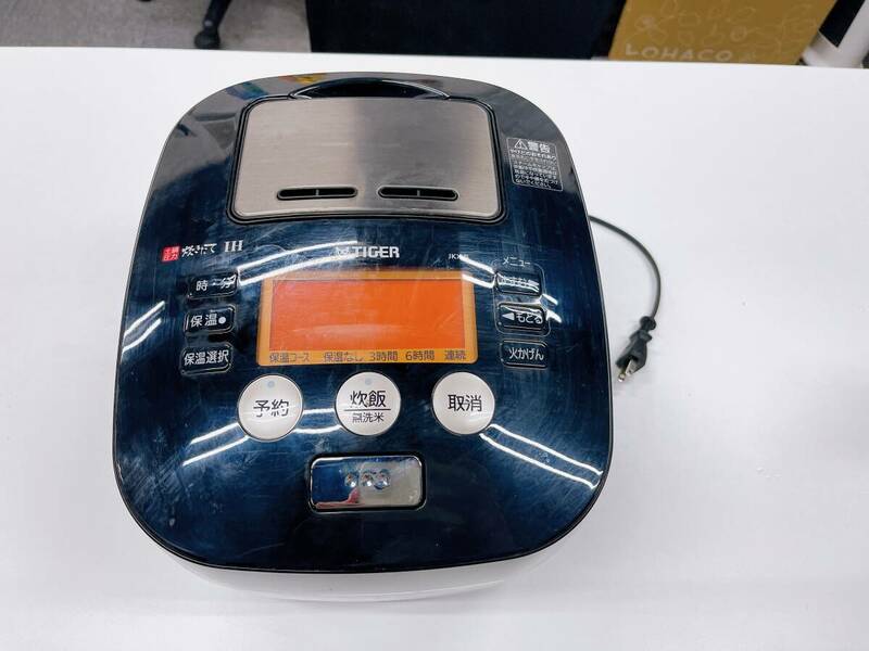 JKX-B100 K タイガー TIGER 圧力IH炊飯ジャー 炊飯器 (5.5合炊き)　2013年製 通電確認済み 動作品（ス159）
