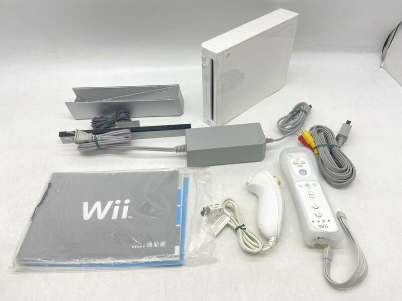 (27753)□【1円スタート】Nintendo Wii RVL-001 シロ/ホワイト [任天堂] 中古品