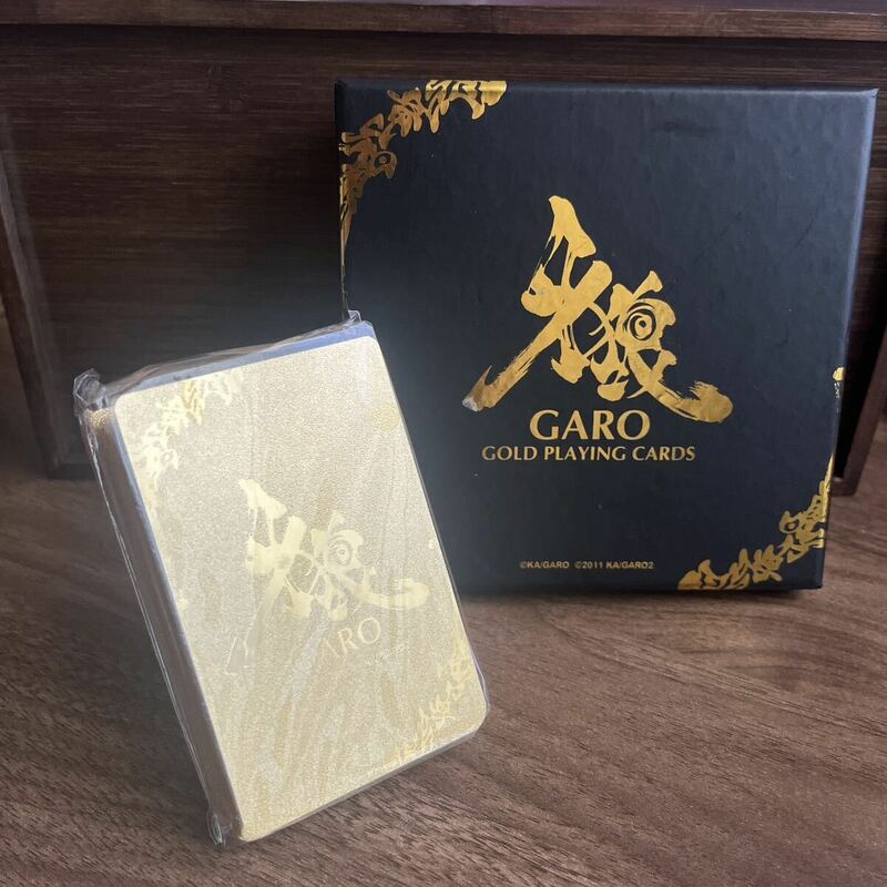 【未使用】牙狼〈GARO〉金色のGOLD トランプ ゴールド ガロ カード 冴島鋼牙 パチンコ スロット プラスチックトランプ