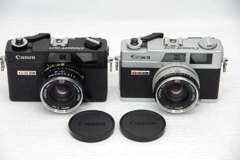 ★ジャンク★キヤノン CANON Canonet QL17 G-III ブラック & シルバー ※キャノネット GIII G3