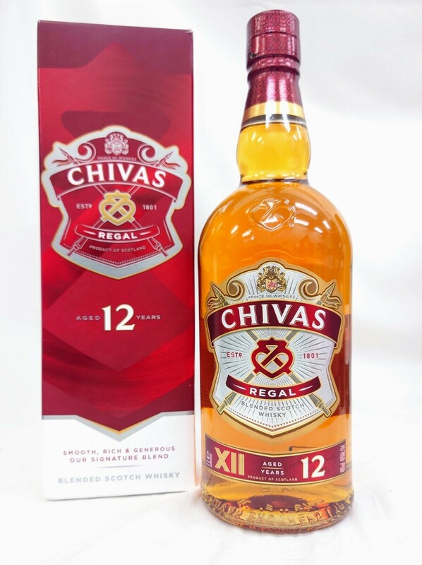 未開栓 CHIVAS REGAL 12年 シーバス リーガル ウィスキー 1000ml 40％ SCOTCH WHISKY 古酒 Jh4