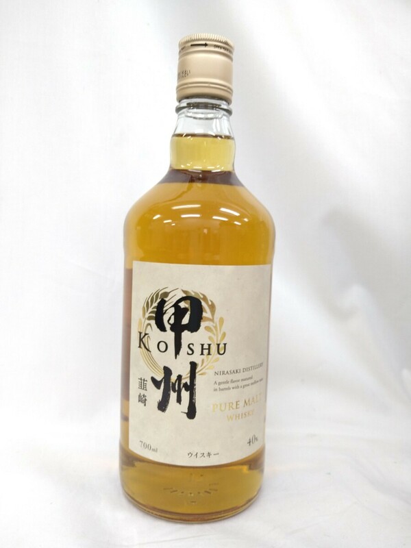 未開栓 甲州 韮崎 ピュアモルト ウイスキー 700ml 40％ KOSHU NIRASAKI PURE MALT WHISKY 古酒 Lh4.3 