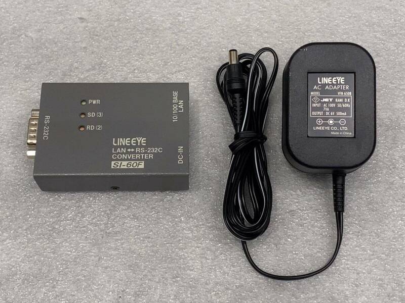 LINEEYE SI-60F ラインアイ LAN RS-232C インターフェースコンバータ /0505330